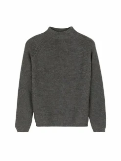 Grüne Erde Pullover aus Alpakawolle, , S