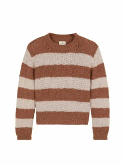 Grüne Erde Pullover aus Alpakawolle, 72 rosenholz, S