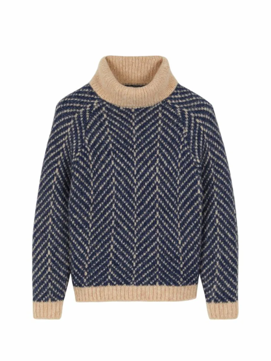 Grüne Erde Pullover aus Alpakawolle und Bio-Baumwolle, , S