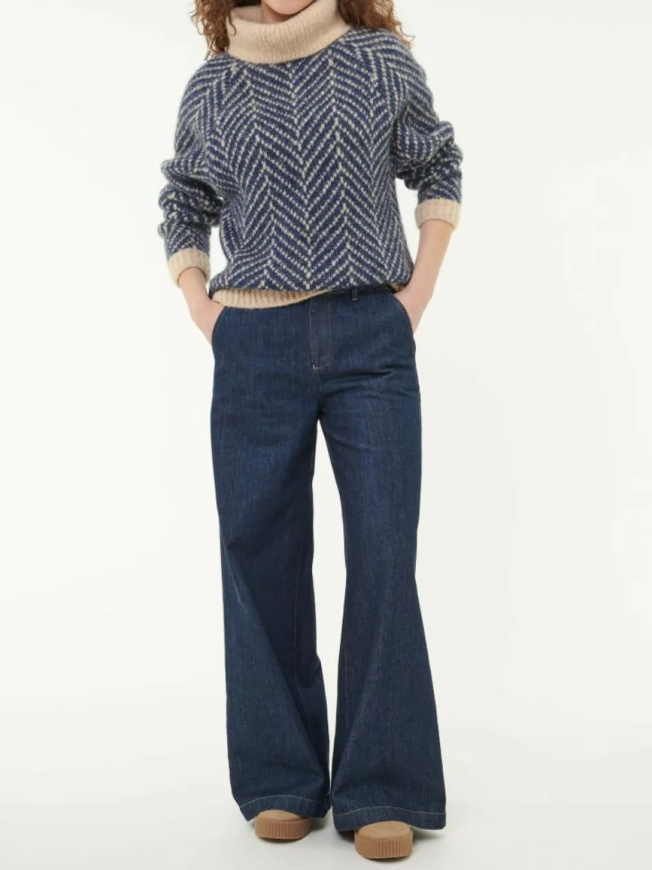 Grüne Erde Pullover aus Alpakawolle und Bio-Baumwolle, , S