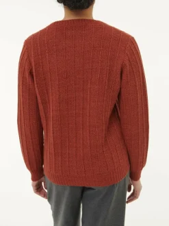 Grüne Erde Pullover aus Alpakawolle, , S