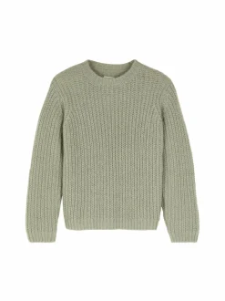 Grüne Erde Pullover aus Alpakawolle, 45 salbei, S