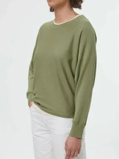 Grüne Erde Pullover aus Bio-Baumwolle, 43 olivgrün, S, GOTS