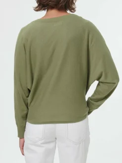 Grüne Erde Pullover aus Bio-Baumwolle, 43 olivgrün, S, GOTS