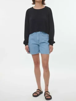 Grüne Erde Pullover aus Bio-Baumwolle, 01 schwarz, S, GOTS