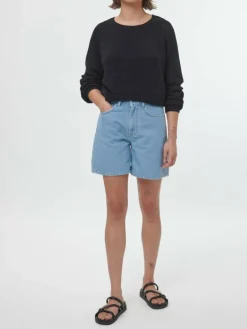 Grüne Erde Pullover aus Bio-Baumwolle, 01 schwarz, S, GOTS