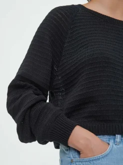 Grüne Erde Pullover aus Bio-Baumwolle, 01 schwarz, S, GOTS