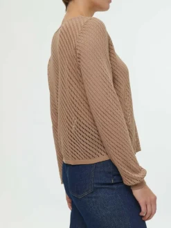 Grüne Erde Pullover aus Bio-Baumwolle, 21 nougat, S, GOTS