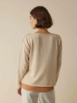 Grüne Erde Pullover aus Bio-Baumwolle und Leinen, , L, GOTS