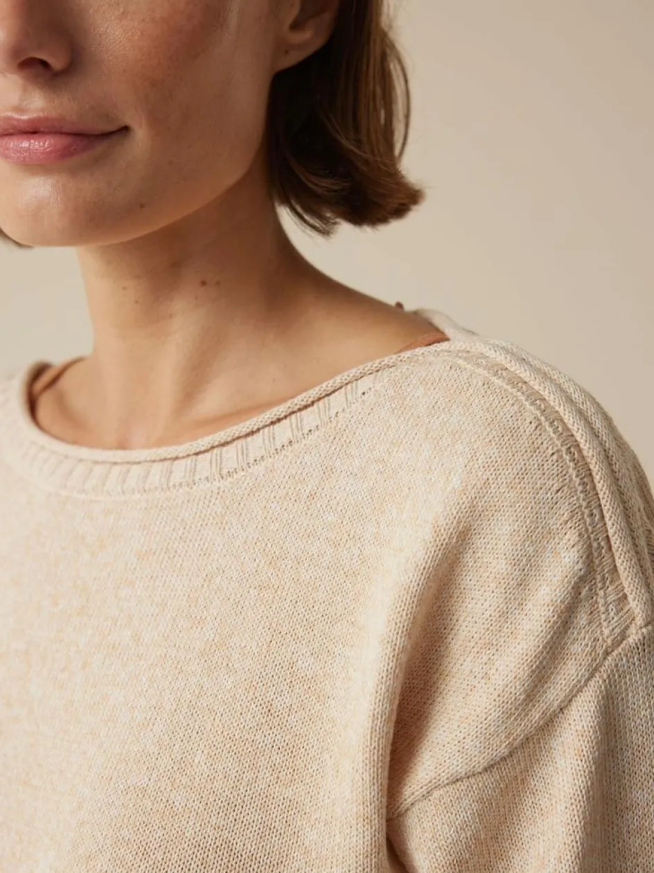 Grüne Erde Pullover aus Bio-Baumwolle und Leinen, , L, GOTS