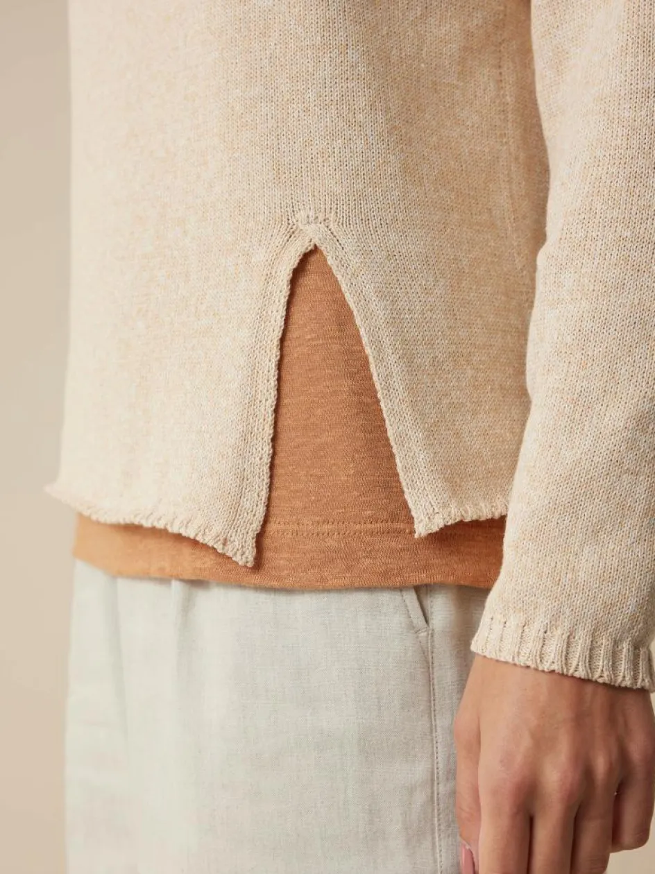 Grüne Erde Pullover aus Bio-Baumwolle und Leinen, , L, GOTS