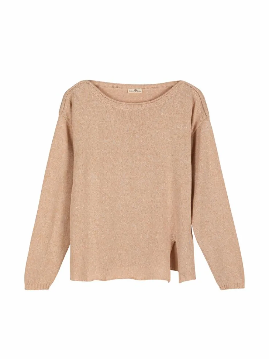 Grüne Erde Pullover aus Bio-Baumwolle und Leinen, , L, GOTS