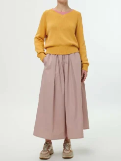 Grüne Erde Pullover aus Bio-Baumwolle, 24 honiggelb, S, GOTS