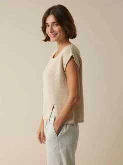 Grüne Erde Pullover aus Bio-Baumwolle und Leinen, , XL, GOTS