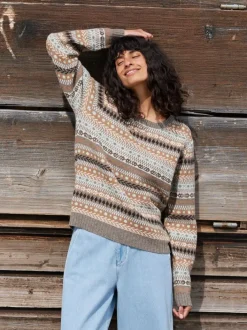 Grüne Erde Pullover aus Yakwolle, Wolle und Kamelhaar, , S