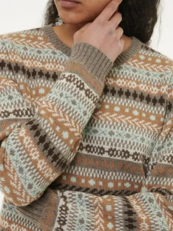 Grüne Erde Pullover aus Yakwolle, Wolle und Kamelhaar, , S