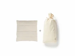 Grüne Erde Reisekissen BW/Naturlatexflocken, 40 x 40 cm, niedrig, GOTS, NATURTEXTIL BEST