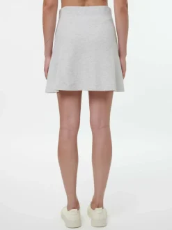 Grüne Erde Rock aus Bio Baumwolle, 04 grau melange, S, GOTS