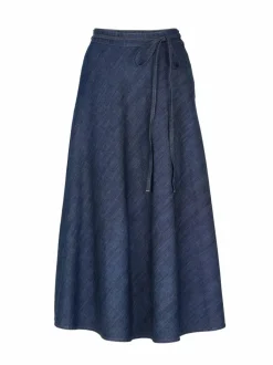 Grüne Erde Rock aus Bio-Baumwolle, 36 dark denim, 38, GOTS