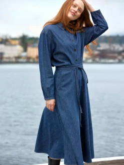 Grüne Erde Rock aus Bio-Baumwolle, 36 dark denim, 38, GOTS