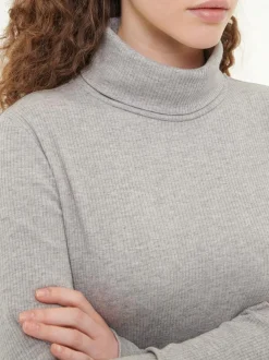 Grüne Erde Rollkragenshirt aus Bio Baumwolle/Wolle, , 38, GOTS