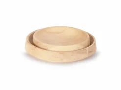 Grüne Erde Schale aus Zirbenholz, handgedrechselt, ø 23 cm