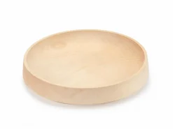 Grüne Erde Schale aus Zirbenholz, handgedrechselt, ø 30 cm