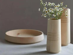 Grüne Erde Schale aus Zirbenholz, handgedrechselt, ø 30 cm