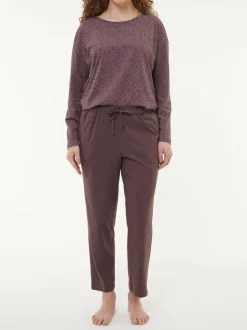 Grüne Erde Schlafhose verkürzt aus Bio-Baumwolle, , M, GOTS