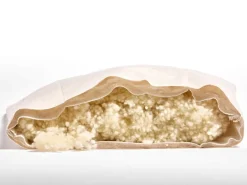 Grüne Erde Schlafkissen Alpaka/Schurwolle, mittel, 60 x 80 cm