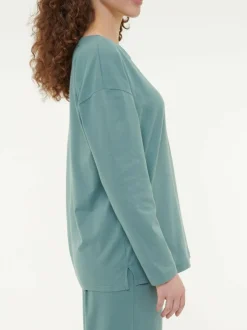 Grüne Erde Schlafshirt aus Bio-Baumwolle, , S, GOTS