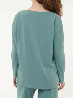 Grüne Erde Schlafshirt aus Bio-Baumwolle, , S, GOTS