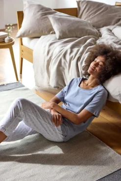 Grüne Erde Schlafshirt aus Bio-Baumwolle, , M, GOTS