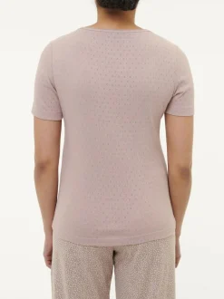 Grüne Erde Schlafshirt Kurzarm aus Bio-Baumwolle, , S