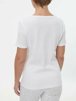 Grüne Erde Schlafshirt Kurzarm aus Bio-Baumwolle, , S, GOTS