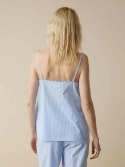 Grüne Erde Schlaftop aus Bio-Baumwolle, 93 himmelblau, S, GOTS