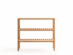 Grüne Erde Schuhregal Tenso, B 70 x T 33,4 x H 60 cm, 3 Fächer,