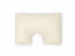 Grüne Erde Schulterkissen mit Ausnehmung, gefüllt mit Latexflocken, 40 x 60 cm, GOTS, NATURTEXTIL BEST