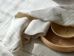 Grüne Erde Serviette EMMA, , 40 x 40 cm, 50 % Baumwolle/50 % Leinen, GOTS