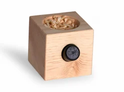 Grüne Erde Set: Zirbenwürfel "Zeit zum Durchatmen" mit Zirbenflocken + Zirbenwald Öl