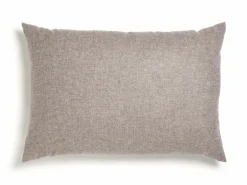 Grüne Erde Sofakissen-Überzug, , Wollstoff Tano Natur (79), mit verdeckter Knopfleiste