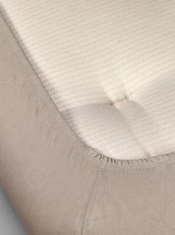 Grüne Erde Spannleintuch ALIZA, , 90/100 x 200/220 x 22/28 cm, 97 % Baumwolle/3 % Elasthan, Jersey, GOTS, VEGAN