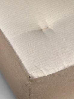 Grüne Erde Spannleintuch CALVIN, natur, 80 x 200 x 19/35 cm, 70 % Baumwolle/30 % Hanf, GOTS