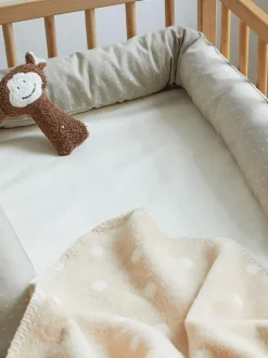 Kinder Grüne Erde Spannleintuch Jersey, natur, 70 x 160 x 8 cm, 96 % Baumwolle/4 % Elasthan, GOTS