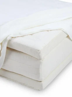 Grüne Erde Spannleintuch KRISTIAN, natur hell, 90 x 200 x 19/35 cm, 50 % Leinen/50 % Baumwolle, GOTS