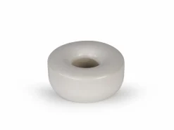 Grüne Erde Stabkerzenständer weiß, H 2,5 cm ø 6 cm