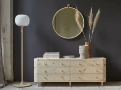 Grüne Erde Stehleuchte Tando inkl. Leuchtmittel, Buche