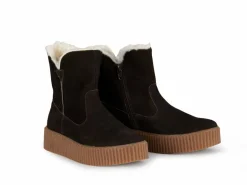 Grüne Erde Stiefelette mit Wollfutter, , 38