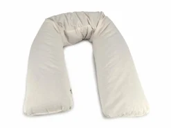 Grüne Erde Still- und Seitenschläferkissen, natur, 35 x 180 cm, Bezug: 100 % Baumwolle, Füllung: 100 % Schurwolle (Schaf), GOTS