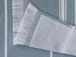 Grüne Erde Strand- und Saunatuch mit Fransen, , 90 x 200 cm, 100 % Baumwolle, GOTS